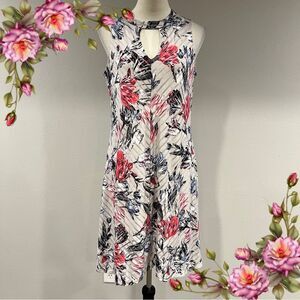 Jennifer Lopez Floral Sleeveless a-line mini Dress